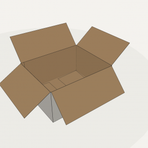 Restposten FEFCO 0201 – 575 × 475 × 285 mm