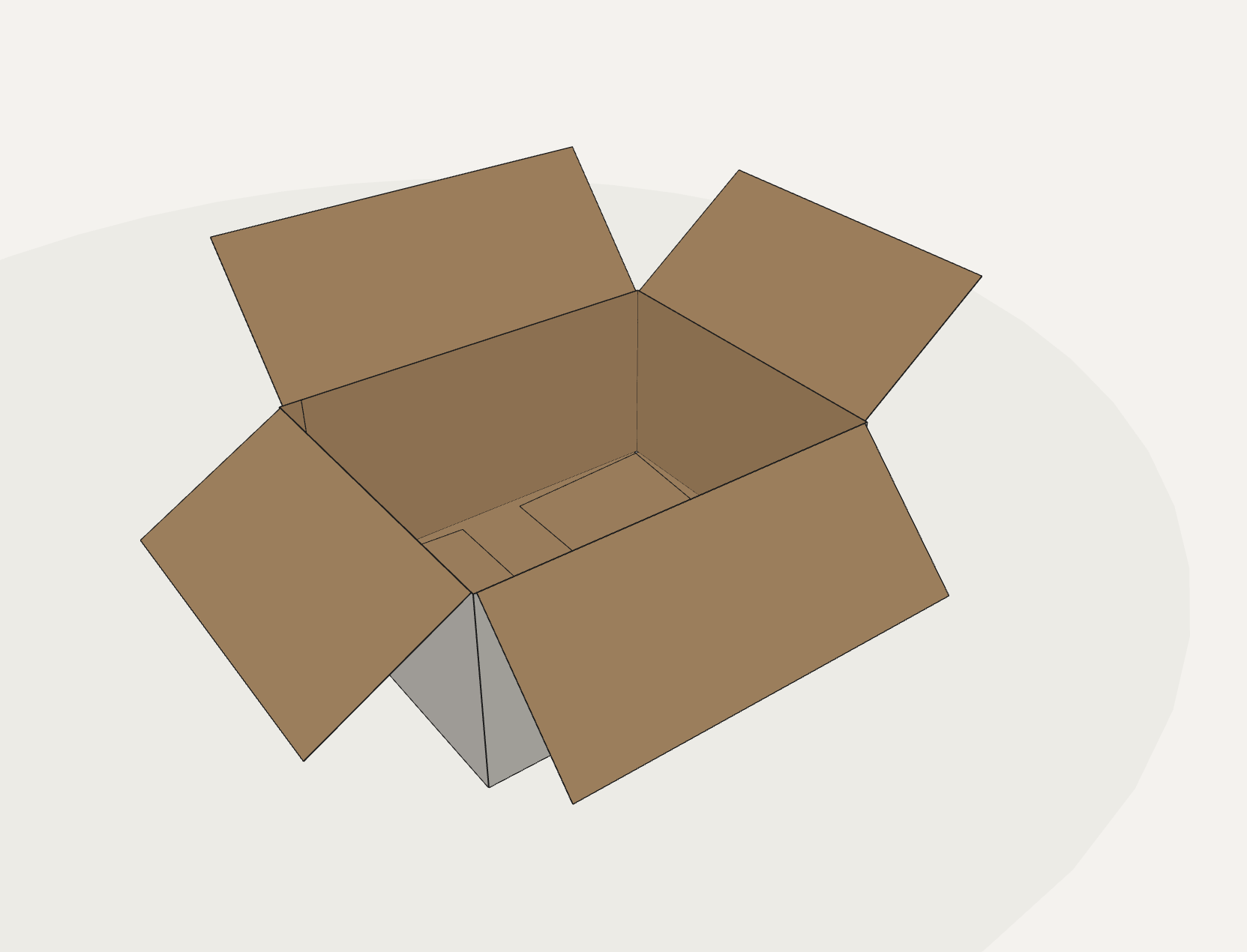 Restposten FEFCO 0201 – 575 × 475 × 285 mm