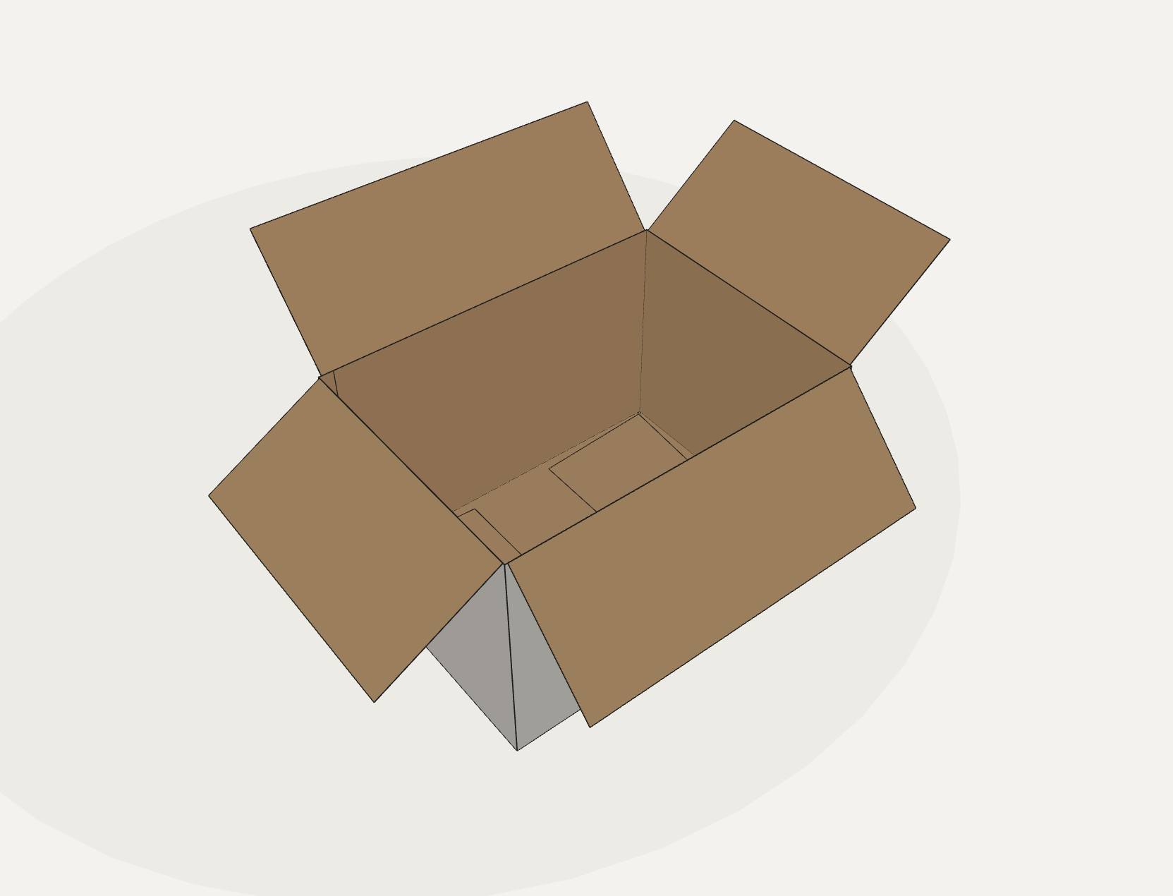 Restposten FEFCO 0201 – 770 × 570 × 500 mm